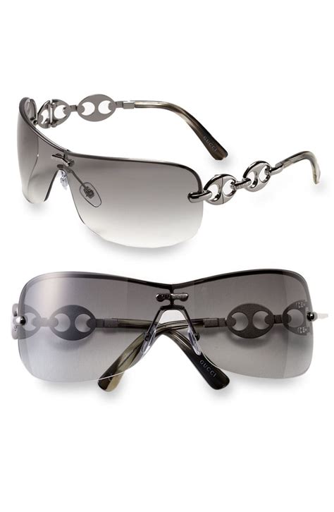gucci women's rimless sunglasses